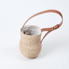 New Gourd-Shaped Straw Shoulder Bag Hand-Woven Wheat Straw Purse for Daily Styling & Relaxed Outings