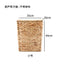 Square Woven Grass Laundry Hamper with Lid Natural Storage Basket for Clothes, Toys & Household Items