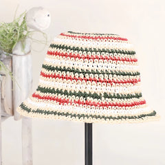 Kids Paper Straw Bunny Sun Hat Wide Brim Summer Beach Hat, Breathable Sun Protection for Children