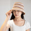 Handwoven Straw Bucket Hat for Large Heads Wide Brim Summer Sun Hat for Women, Breathable Outdoor Beach Cap