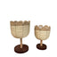 Handwoven Standing Seagrass Planter Basket Set with Pedestal Base Decorative Indoor Floor Flower Pot Holder (Set of 2)