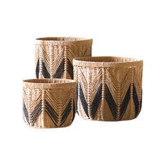 Handwoven Paper Rope Storage Basket Nordic-Style Decorative Organizer for Living Room, Desk & Shelves (L/M/S)