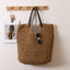 Fashionable Large Capacity Shoulder Raffia Bag Versatile Solid Color Handheld Tote for Beach, Vacation & Everyday Use