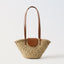 Natural Grass Shoulder Bag with Flap Woven Shell-Shape Straw Handbag, Beach Vacation Tote, Casual Summer Purse