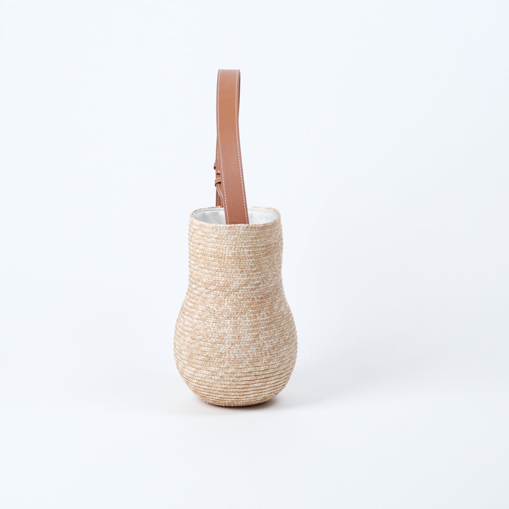 New Gourd-Shaped Straw Shoulder Bag  Hand-Woven Wheat Straw Purse for Daily Styling & Relaxed Outings