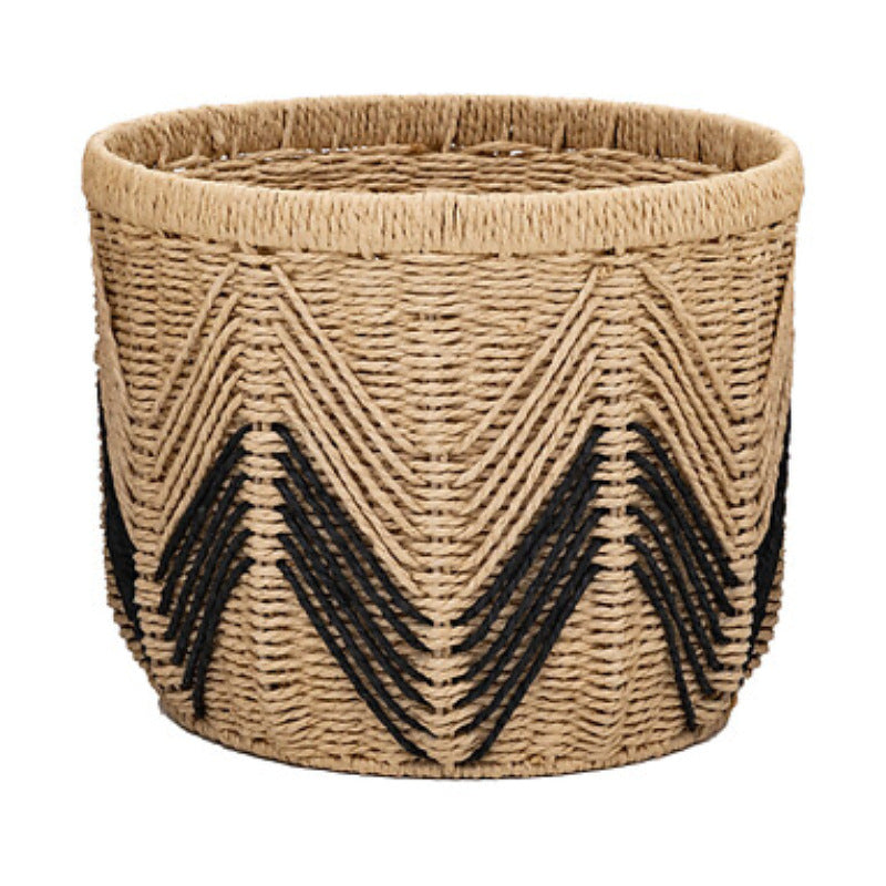Handwoven Paper Rope Storage Basket  Nordic-Style Decorative Organizer for Living Room, Desk & Shelves (L/M/S)