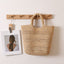 Premium Raffia Handheld Woven Bag  Large Capacity Hollow Weave Tote for Beach, Vacation & Everyday Use