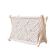 Seagrass Magazine Holder  Handwoven File Organizer Basket for Living Room & Home Office, Scalloped Design, 2 Sizes