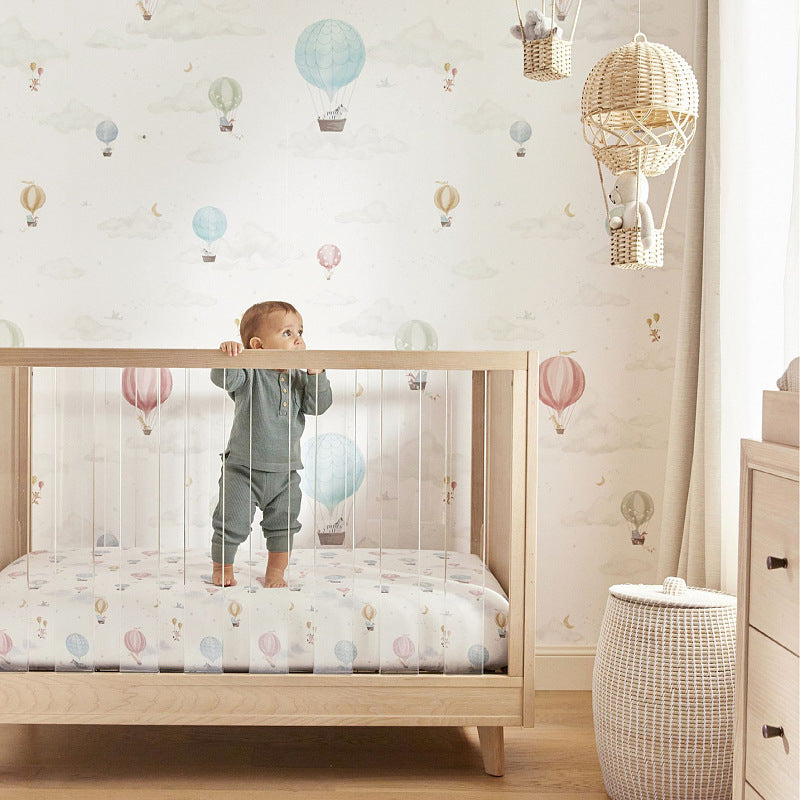Handwoven Rattan Hot Air Balloon Wall & Room Decor  Nursery, Photography & Home Styling Ornament Secondary image