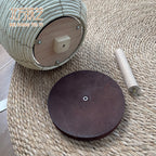 Handwoven Standing Seagrass Planter Basket Set with Pedestal Base  Decorative Indoor Floor Flower Pot Holder (Set of 2)