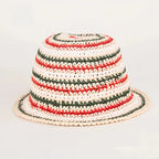Kids Paper Straw Bunny Sun Hat  Wide Brim Summer Beach Hat, Breathable Sun Protection for Children