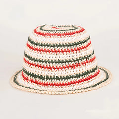 Kids Paper Straw Bunny Sun Hat  Wide Brim Summer Beach Hat, Breathable Sun Protection for Children