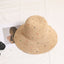 Raffia Straw Wide Brim Sun Hat  Color Dot Foldable Beach Hat for Women, Summer Vacation UPF Shade